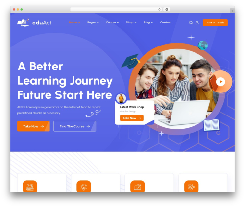 Eduact premium WordPress theme - bracketweb.com/eduactwp