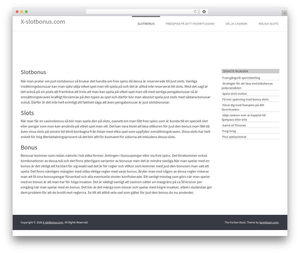 Farben Basic best free WordPress theme - x-slotbonus.com Farben Basic best free WordPress theme - x-slotbonus.com