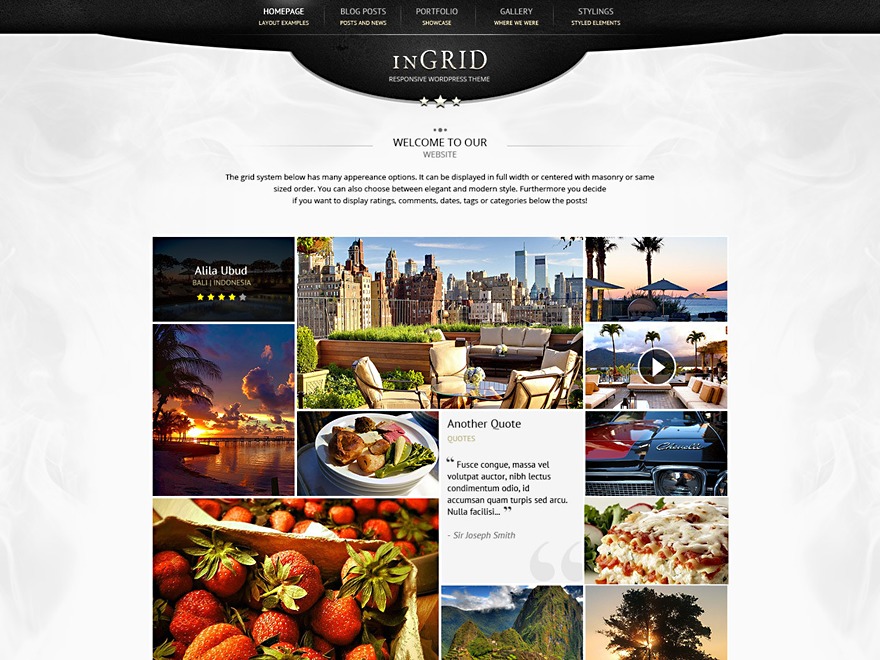inGrid WordPress website theme by ThemePrince