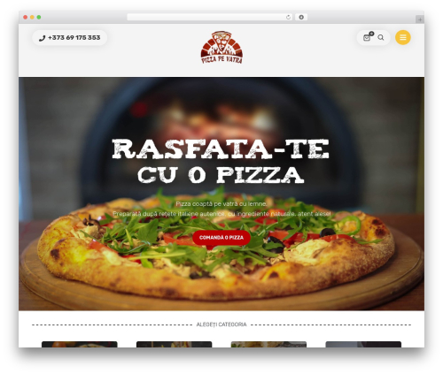 Lafka WordPress pizza theme - pizzapevatra.md