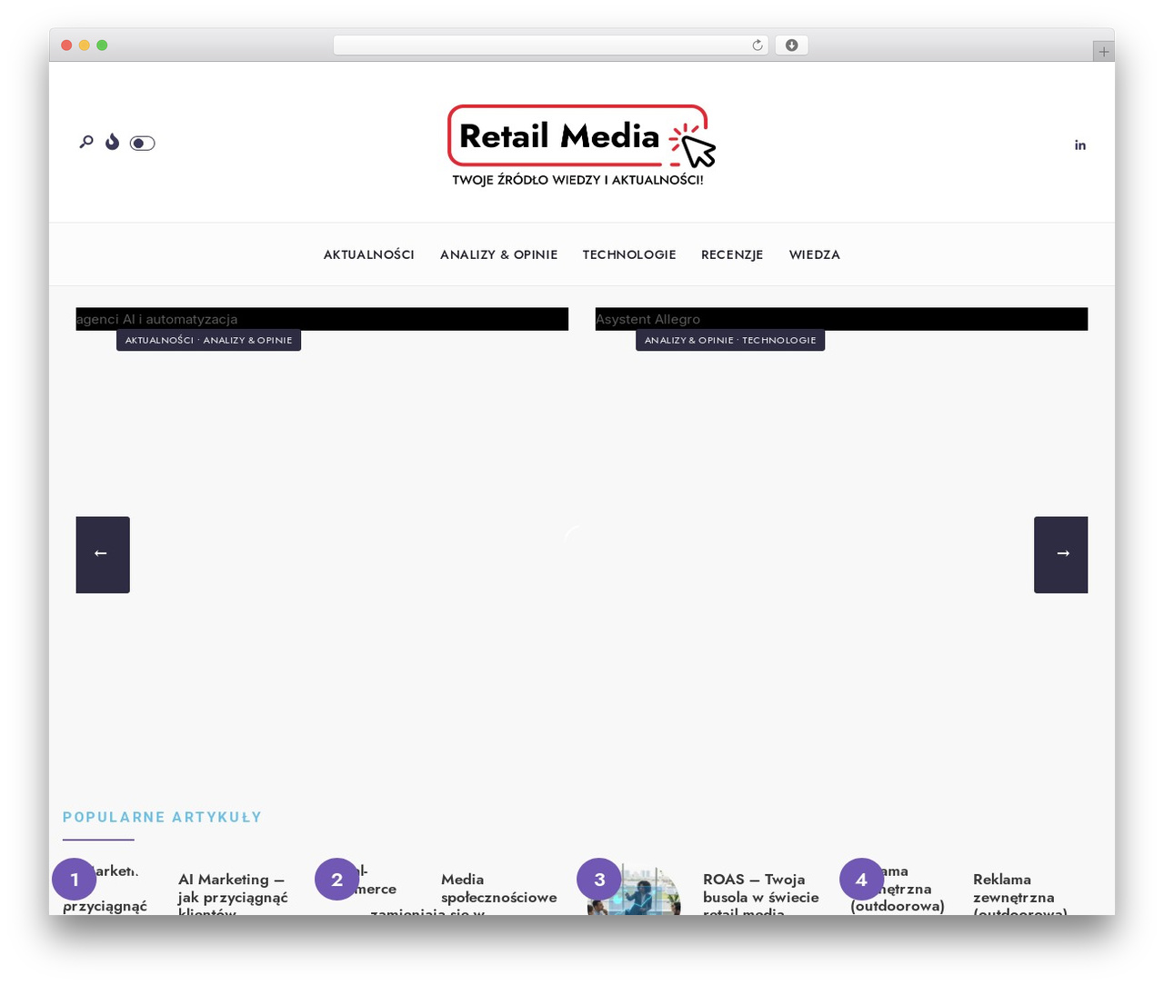 Newsource WordPress theme - retailmedia.pl Newsource WordPress theme - retailmedia.pl