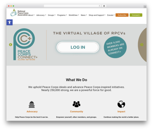 NPCA WordPress theme - www.peacecorpsconnect.org