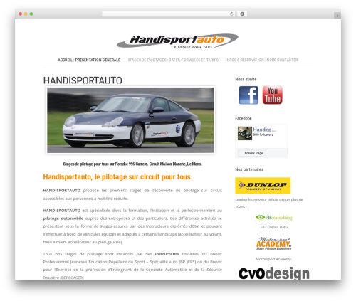 Shop WordPress theme - handisportauto.com