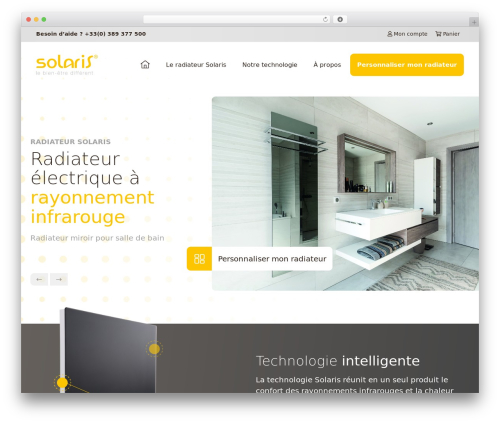 Solaris WP theme - radiateur-solaris.com