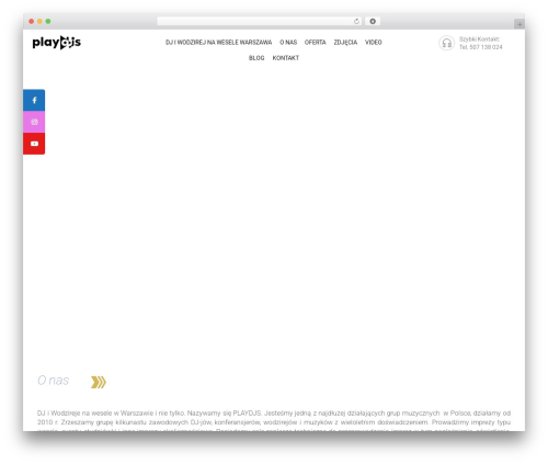 Szablon */ WordPress theme - playdjs.pl