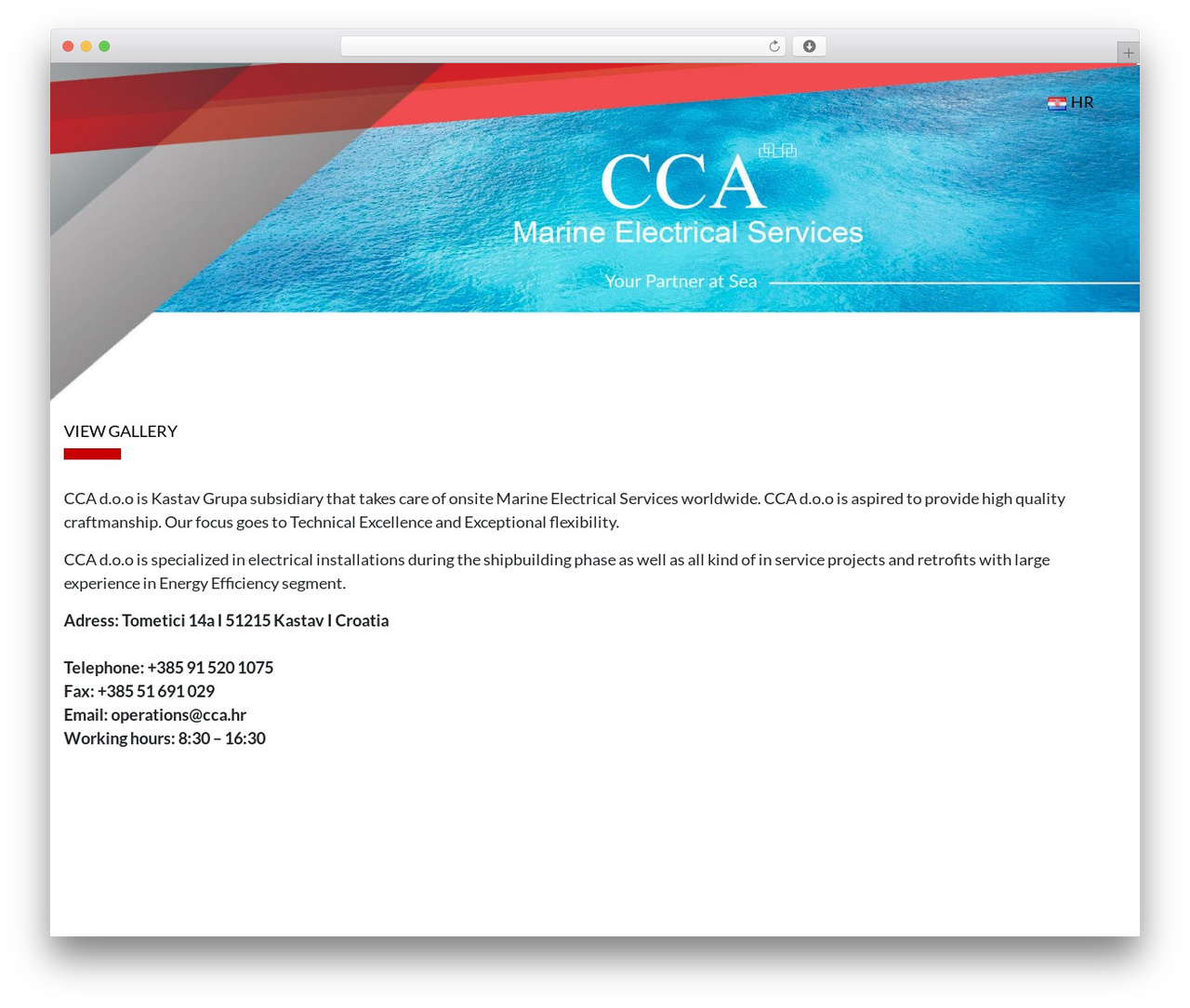 Theme WordPress CCA - cca.hr