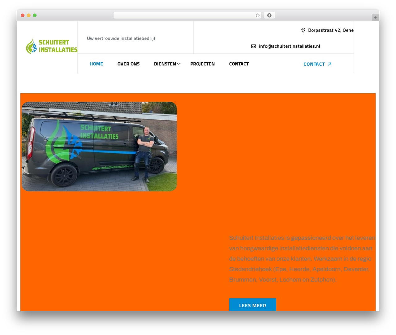 Theme WordPress Elevate - schuitertinstallaties.nl