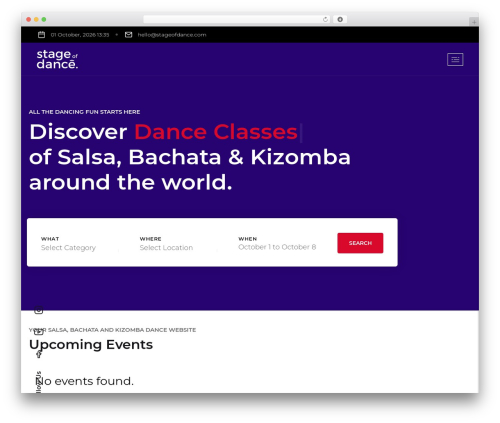Theme WordPress StageOfDance - stageofdance.com
