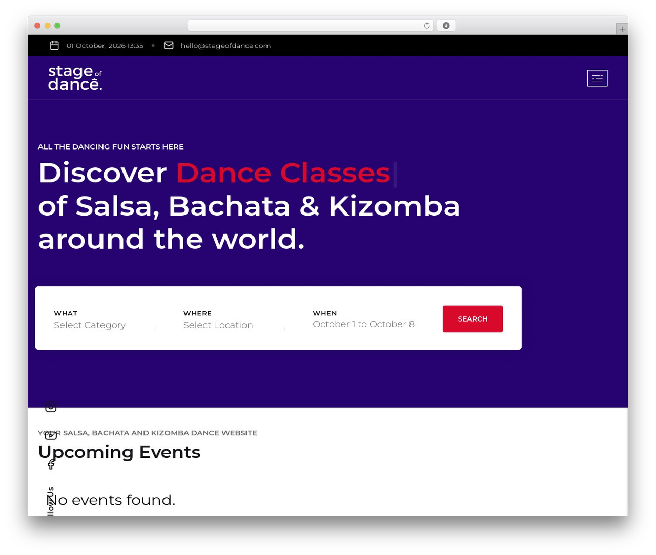 Theme WordPress StageOfDance - stageofdance.com