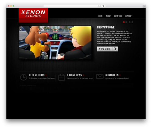 Theme WordPress Titanium Folio - xenon-studios.co.uk