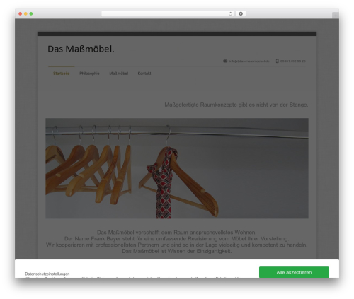 Unique WP theme - das-massmoebel.de