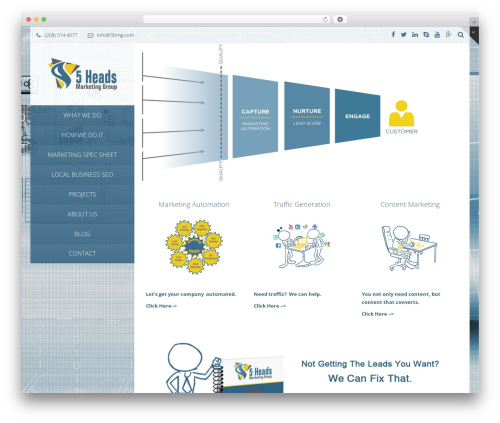 Vertikal theme WordPress - 5headsmarketinggroup.com