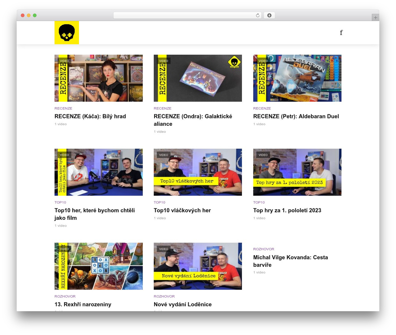 Vlog WordPress theme - deskofobie.cz