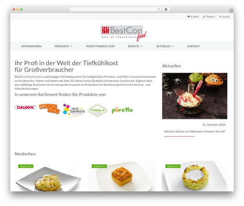 WordPress theme MX - bestcon-food.de