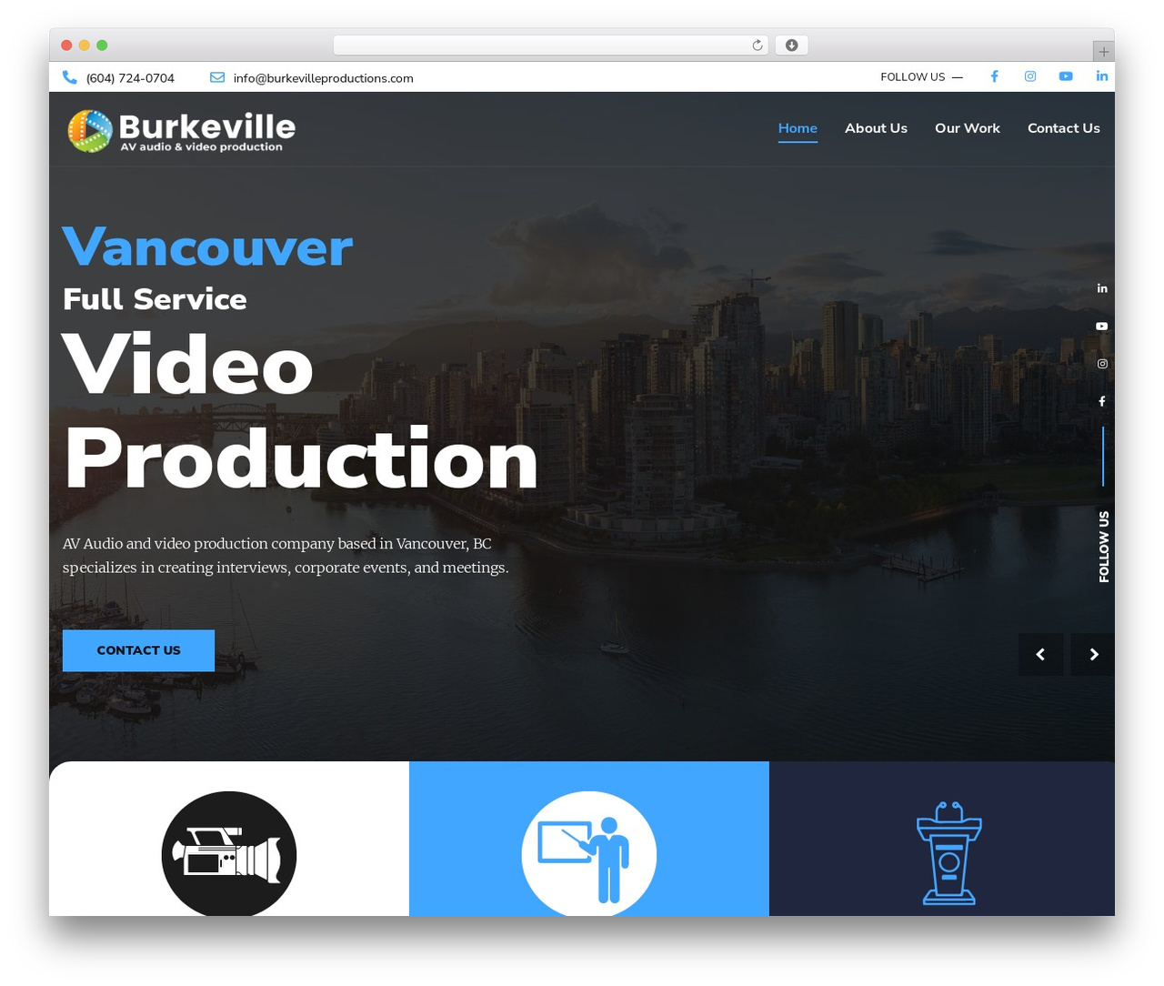 WordPress theme Altaframe - burkevilleproductions.com