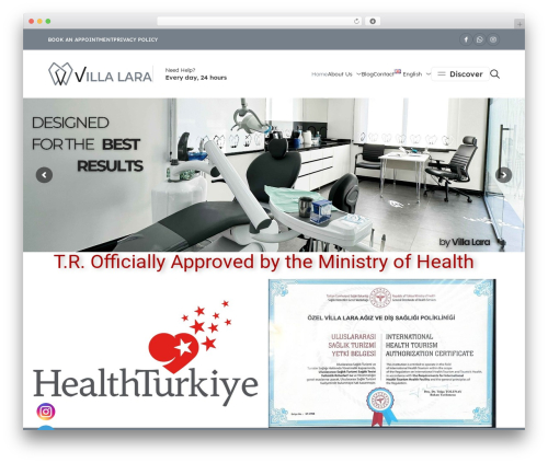 WordPress theme CliLab - villalaradent.com