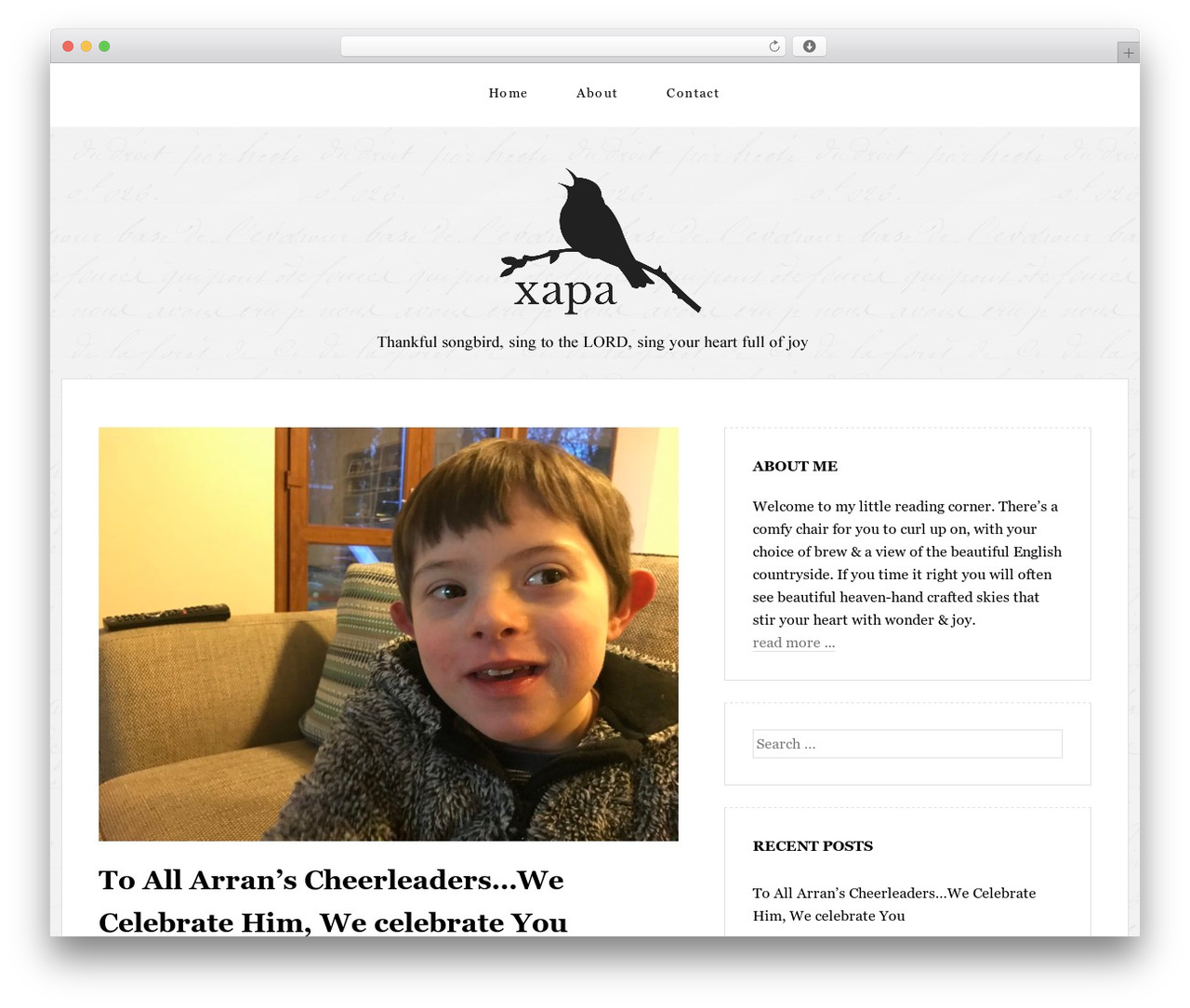WordPress theme The Thinker Theme - xapa.co.uk