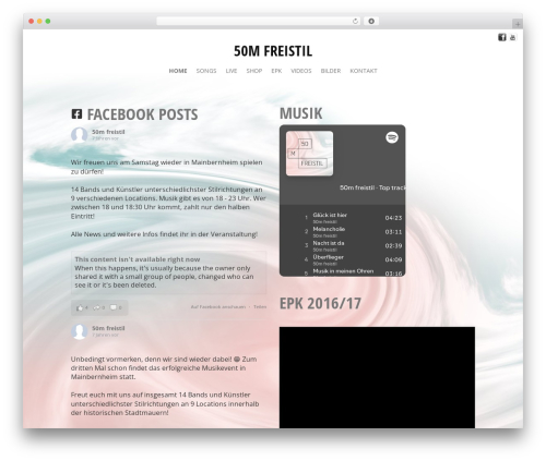 WP theme Minnow - 50m-freistil.de