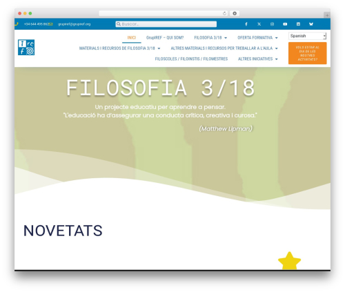 Classic menu block WordPress plugin - grupiref.org