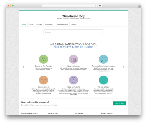 InterStellar best WordPress theme - oncohemakey.com