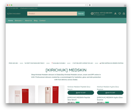 Modave WordPress theme - iqskininnovation.com