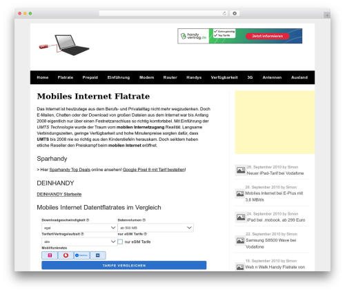 Newspaperly theme WordPress - hsdpa-umts-flatrate.de