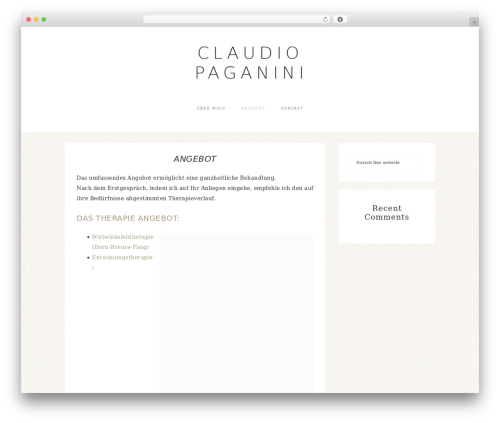 Refined Theme WordPress theme - claudiopaganini.ch