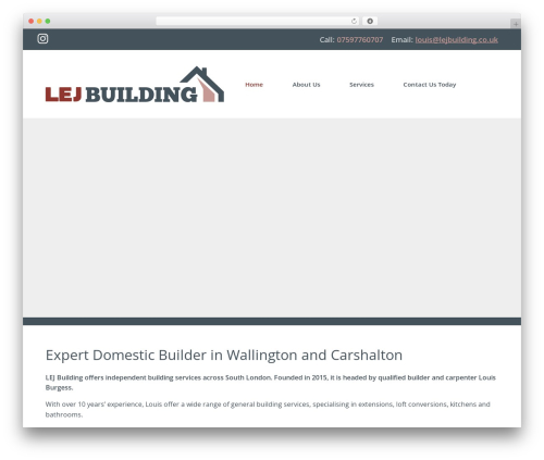 Vantage WordPress theme - lejbuilding.co.uk