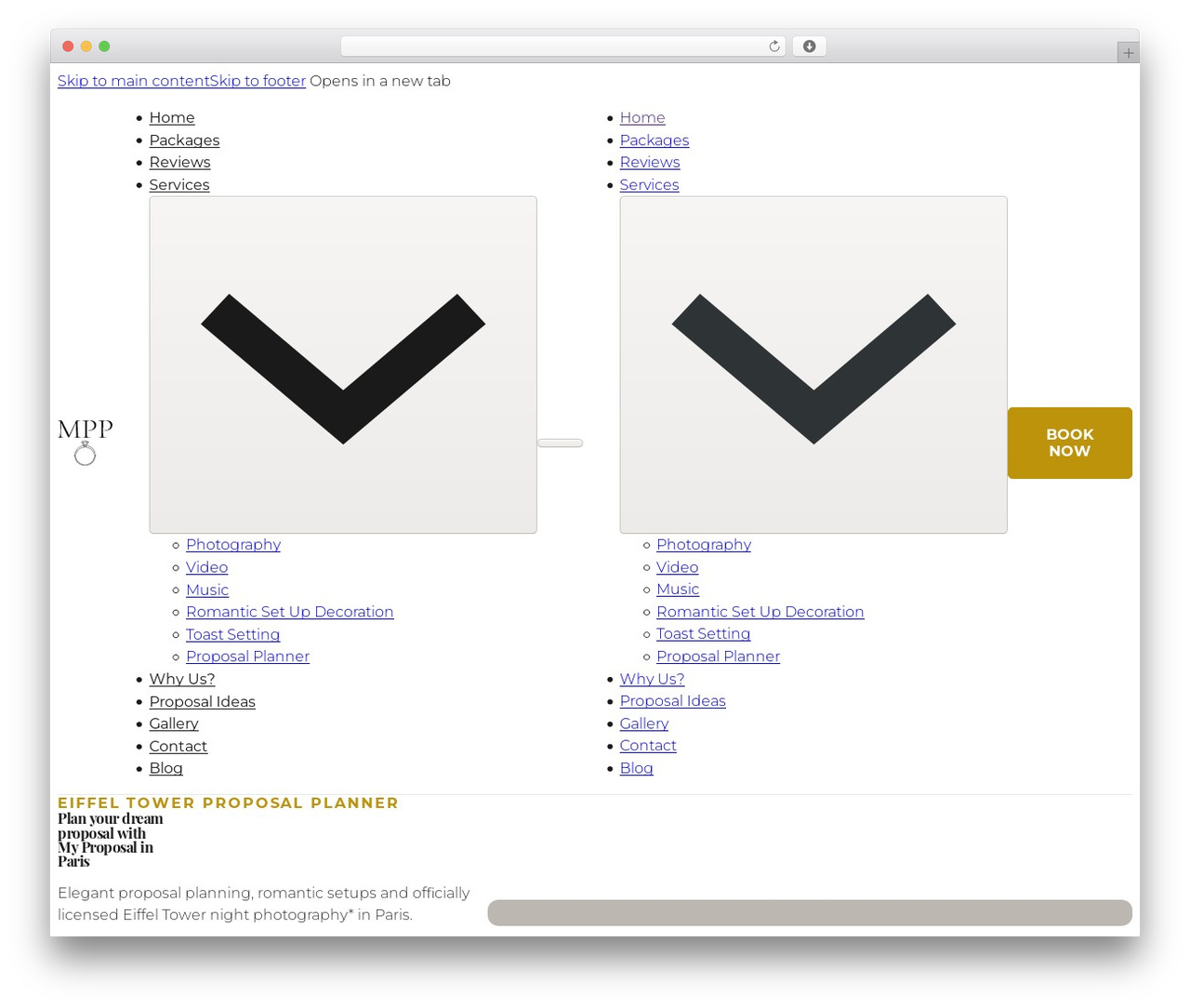 WordPress theme Bricks - myproposalinparis.com