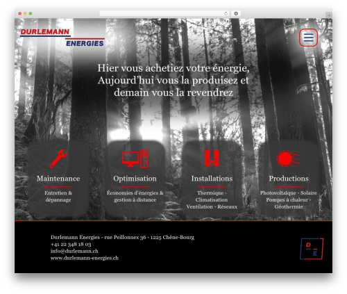 WordPress theme Beaver Builder Theme - durlemann-energies.ch