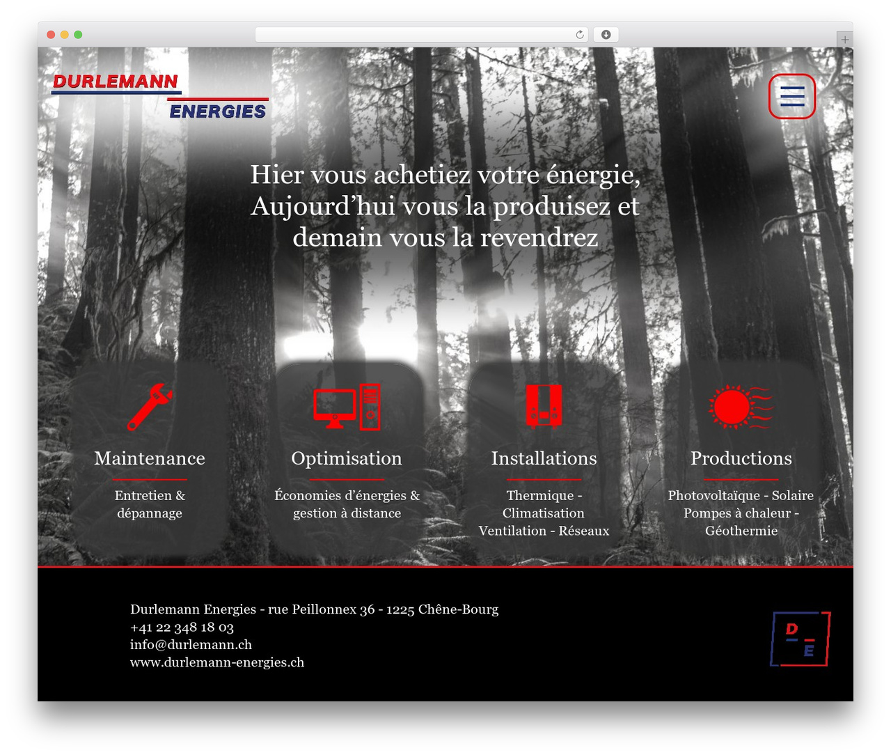 WordPress theme Beaver Builder Theme - durlemann-energies.ch