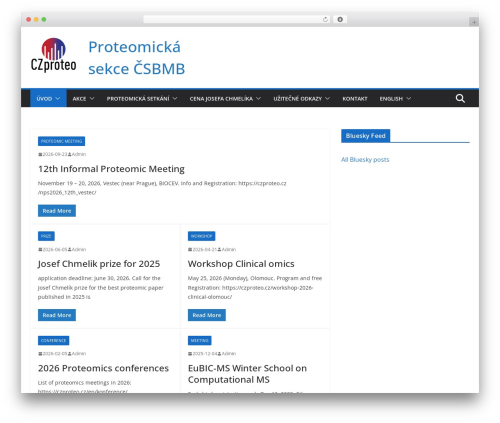 Bluesky feed for wordpress main WordPress plugin - czproteo.cz