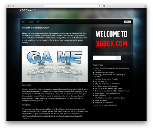 WordPress theme Pixel - x606x.com