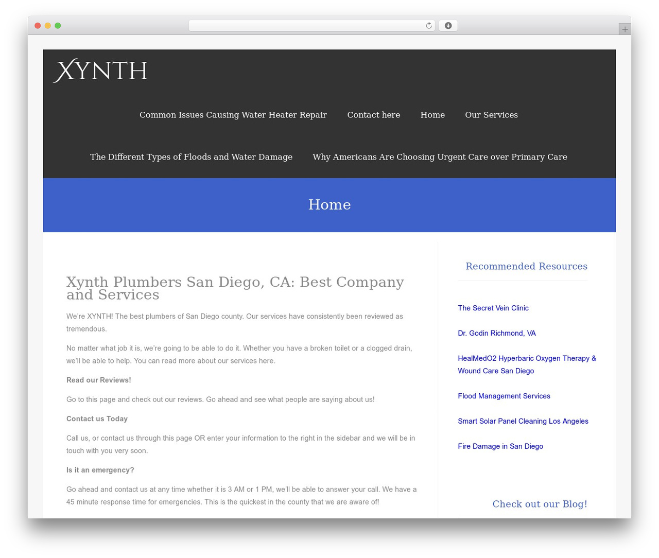 WordPress website theme Asteria Lite - xynth.org