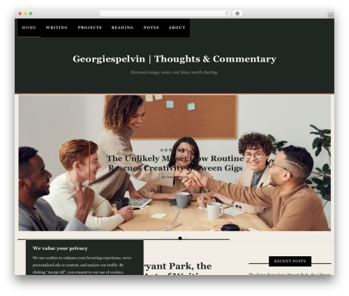 Writee theme WordPress - georgiespelvin.com Writee theme WordPress - georgiespelvin.com