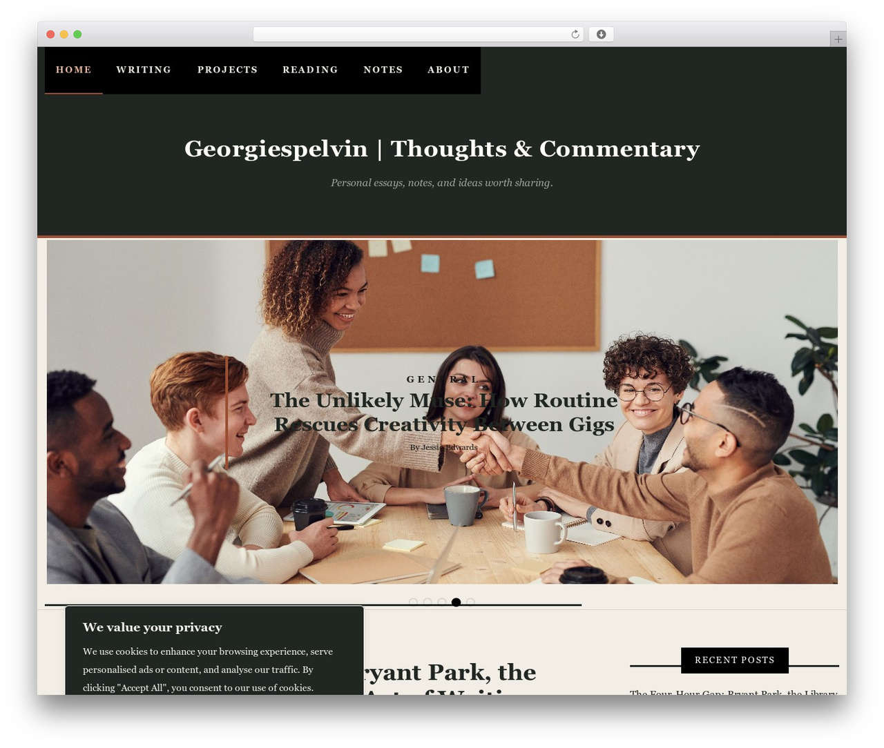 Writee theme WordPress - georgiespelvin.com Writee theme WordPress - georgiespelvin.com