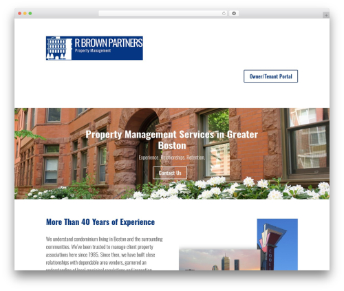 Divi theme WordPress - r-brownpartners.com