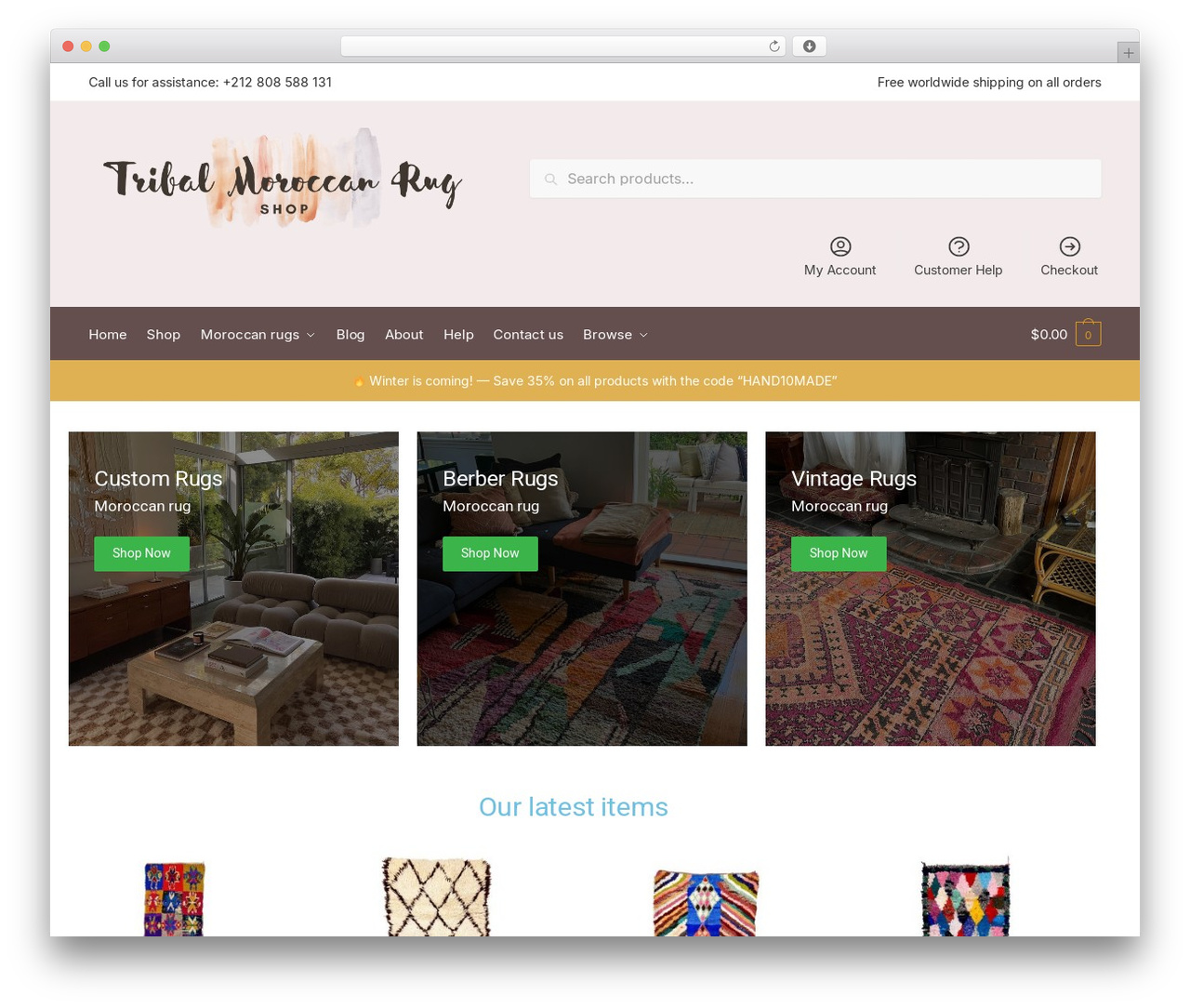 Shoptimizer WordPress theme - tribalmoroccanrug.com