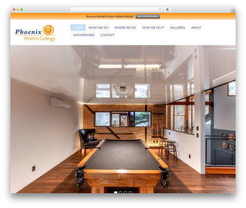 Zero WordPress theme - phoenixstretchceilings.com
