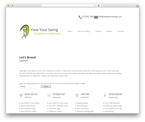 Search form WordPress plugin - viewyourswing.com