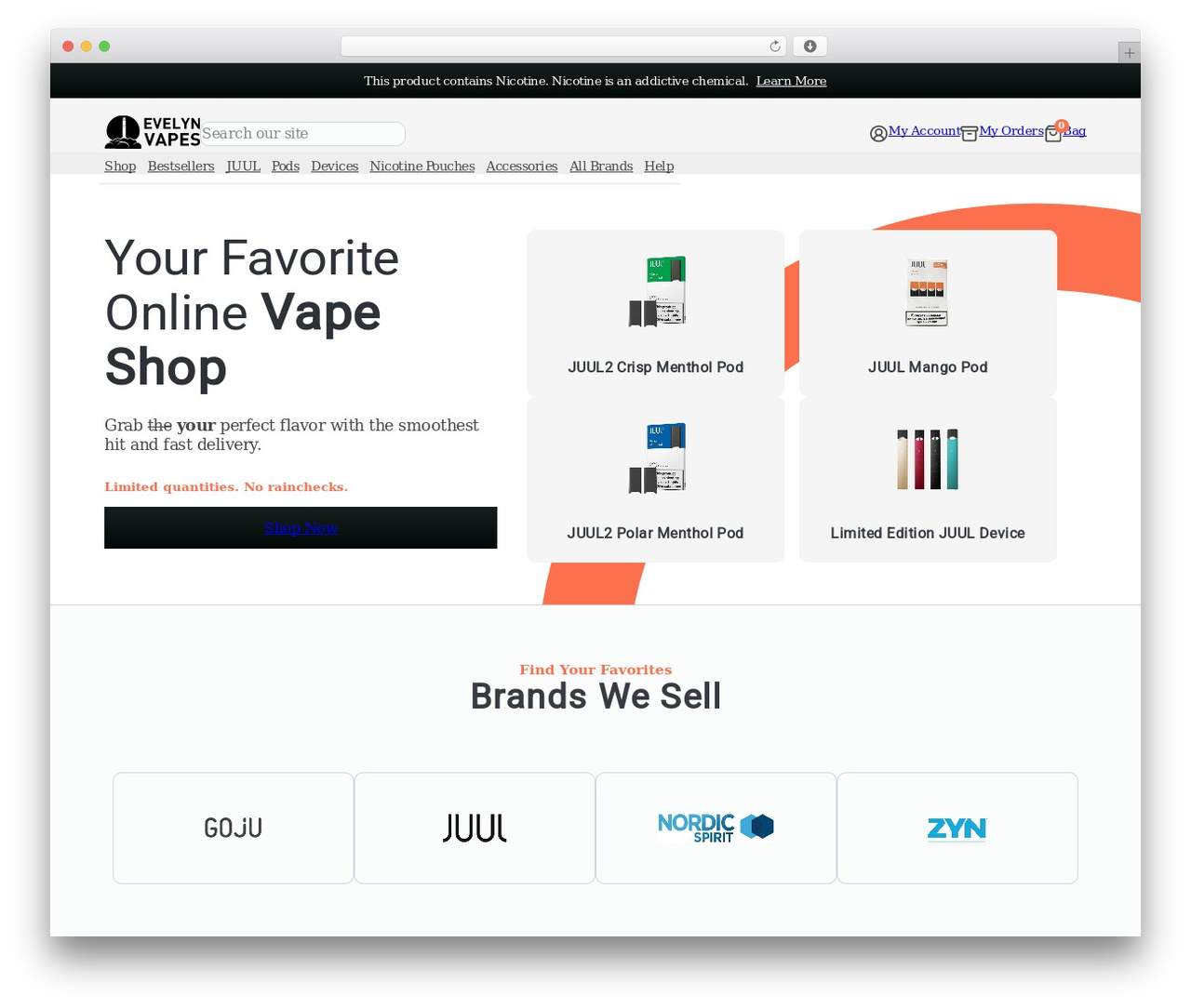 Liteframe WordPress theme - evelynvapes.com Liteframe WordPress theme - evelynvapes.com