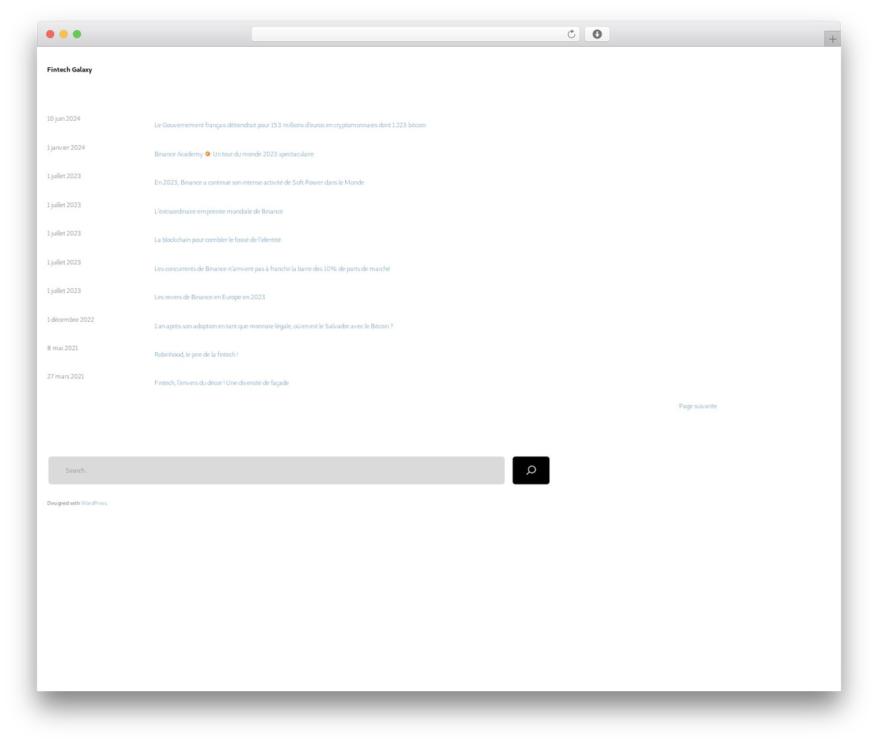 Sten WordPress theme - fintechgalaxy.com