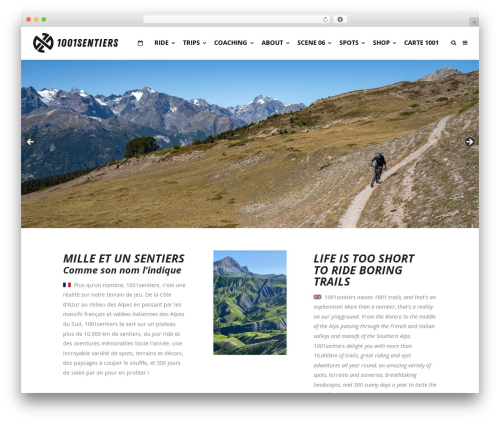 Theme WordPress Create - 1001sentiers.fr
