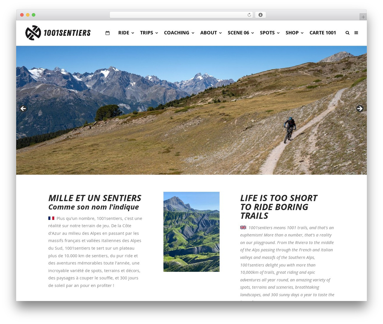 Theme WordPress Create - 1001sentiers.fr