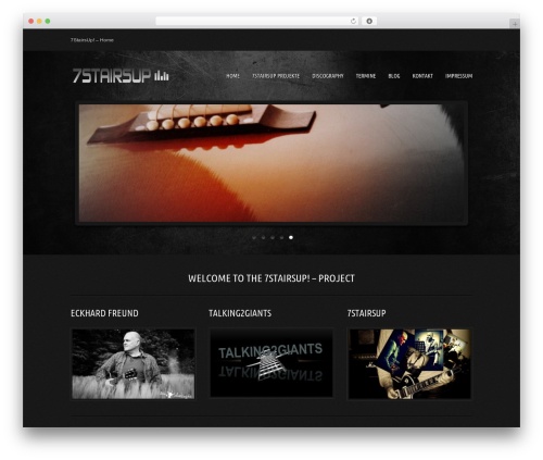 WordPress theme Musicpro - 7stairsup.com