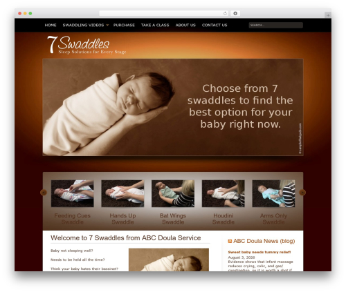 WordPress theme Traject - 7swaddles.com