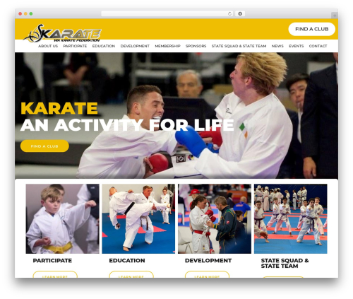 Best WordPress template Oxigeno - karatewestaustralia.com
