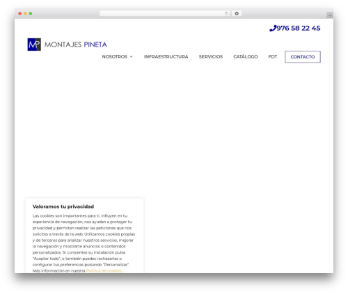 GeneratePress WordPress theme - montajespineta.es