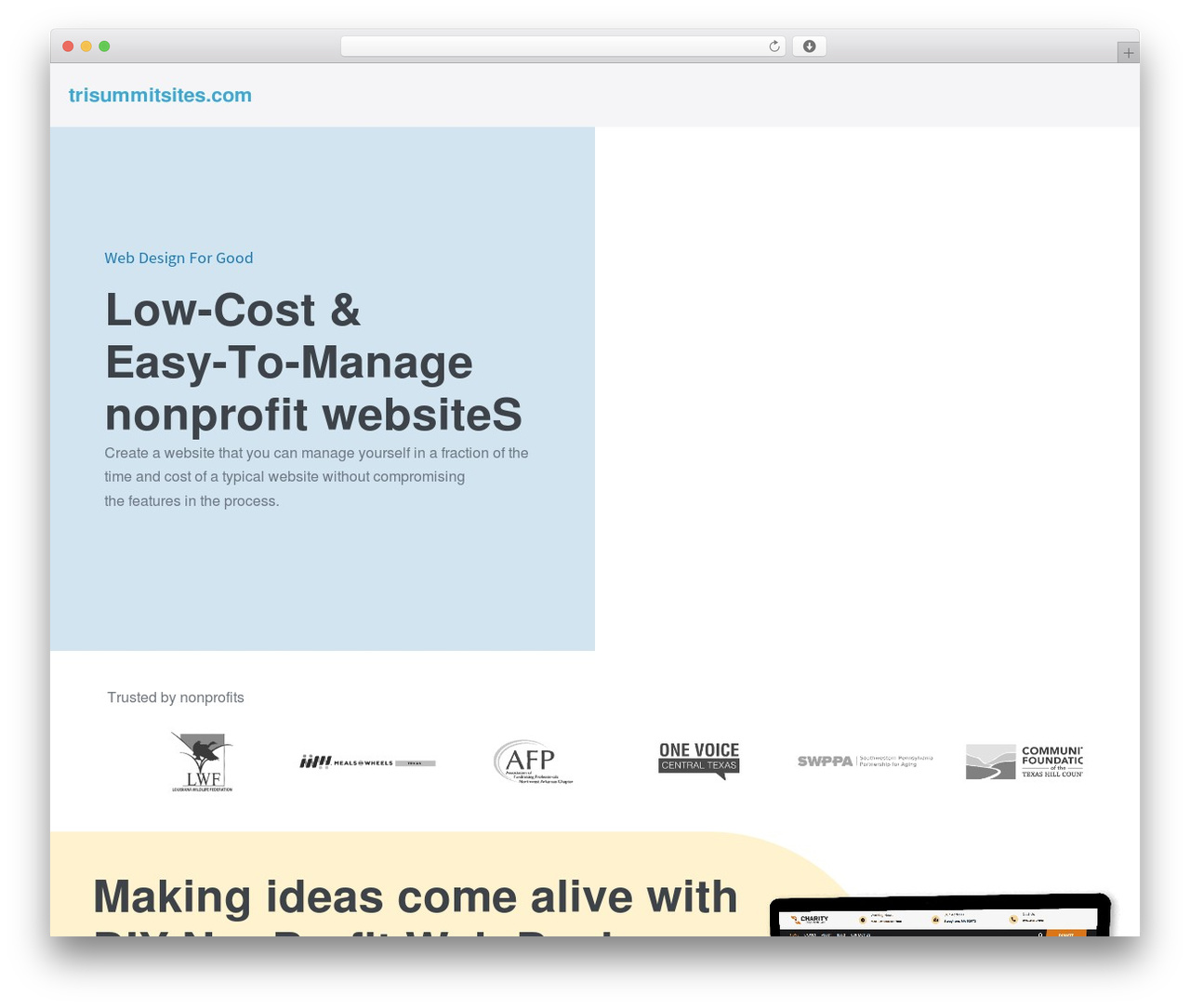 Page Builder Framework theme WordPress - trisummitsites.com
