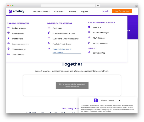 Softek best WordPress theme - envitely.com